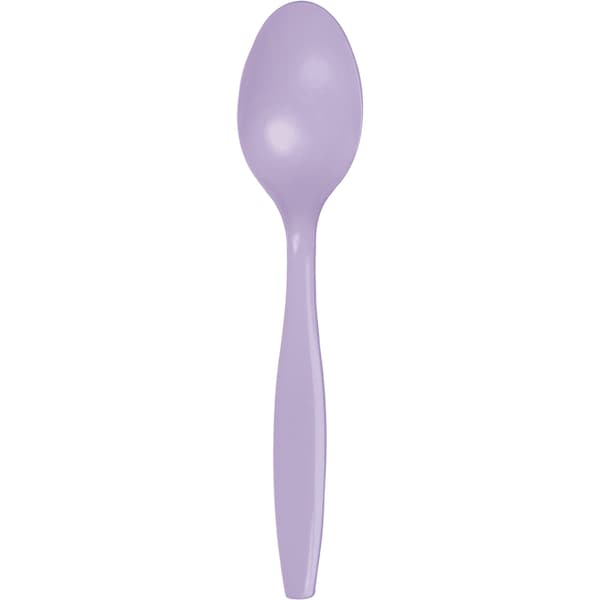 Touch Of Color Luscious Lavender Purple Plastic Spoons, 6.75", 288PK 010558 - main